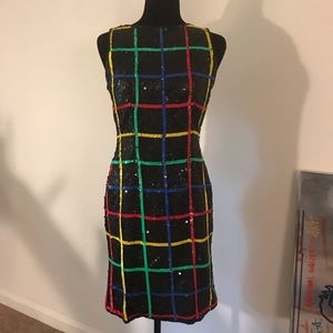 Vintage Colorful Cocktail Dress